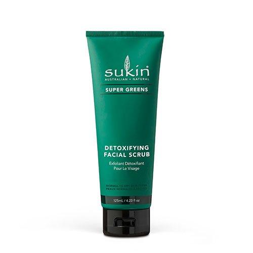 Sukin Super Greens Detox Ansigtsskrubbe – Naturlig Rensning