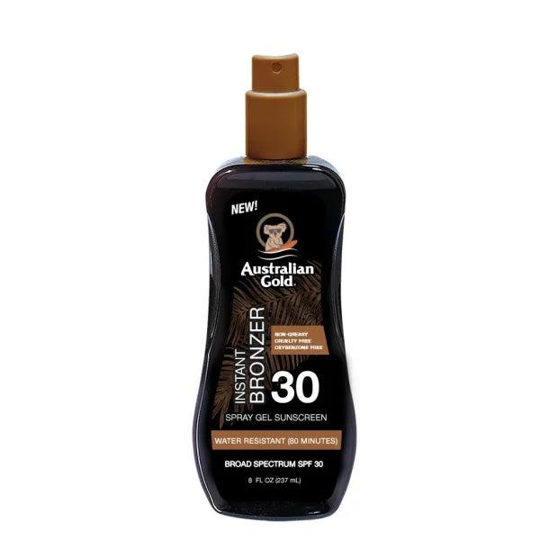 Australian Gold Solcreme Spray SPF 30 med Bronzer 237ml