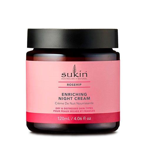 Sukin Nattcreme med Hybenkerne – Intensiv Fugtgivende Pleje