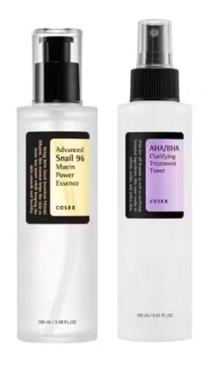 Cosrx Snail Mucin & AHA BHA Toner Sæt til Strålende Hud