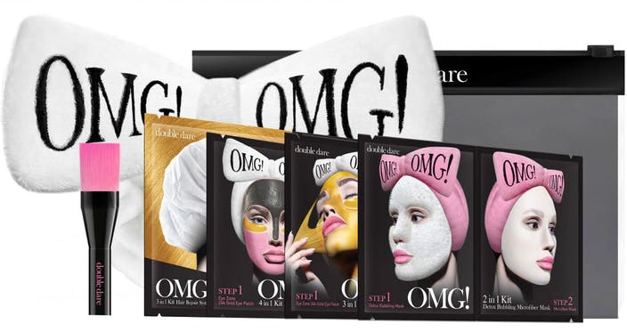 Hvid Omg Double Dare Gave – Dybderensende Hudpleje Kit