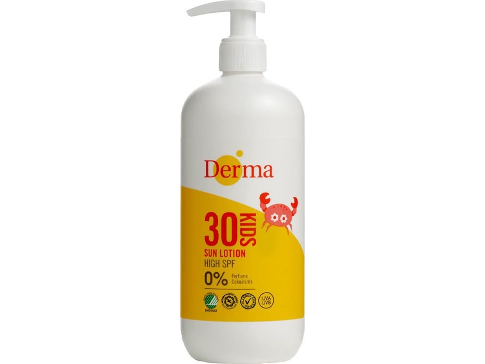 Derma Sun Kids Solcreme SPF 30 - Beskytter sart børnehud