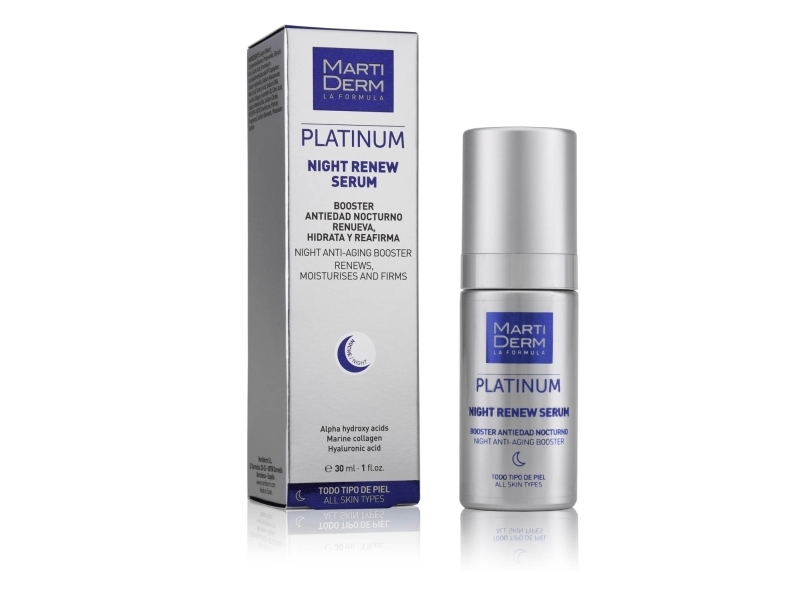 Martiderm Platinum Night Renew - Hudpleje til natten 30 ml