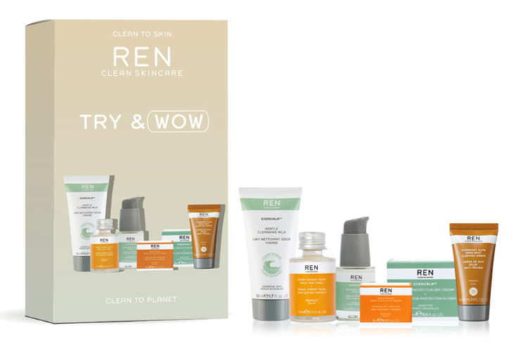 Ren Clean Skincare Prøv & Wow Kit - Gaveæske til Hudpleje