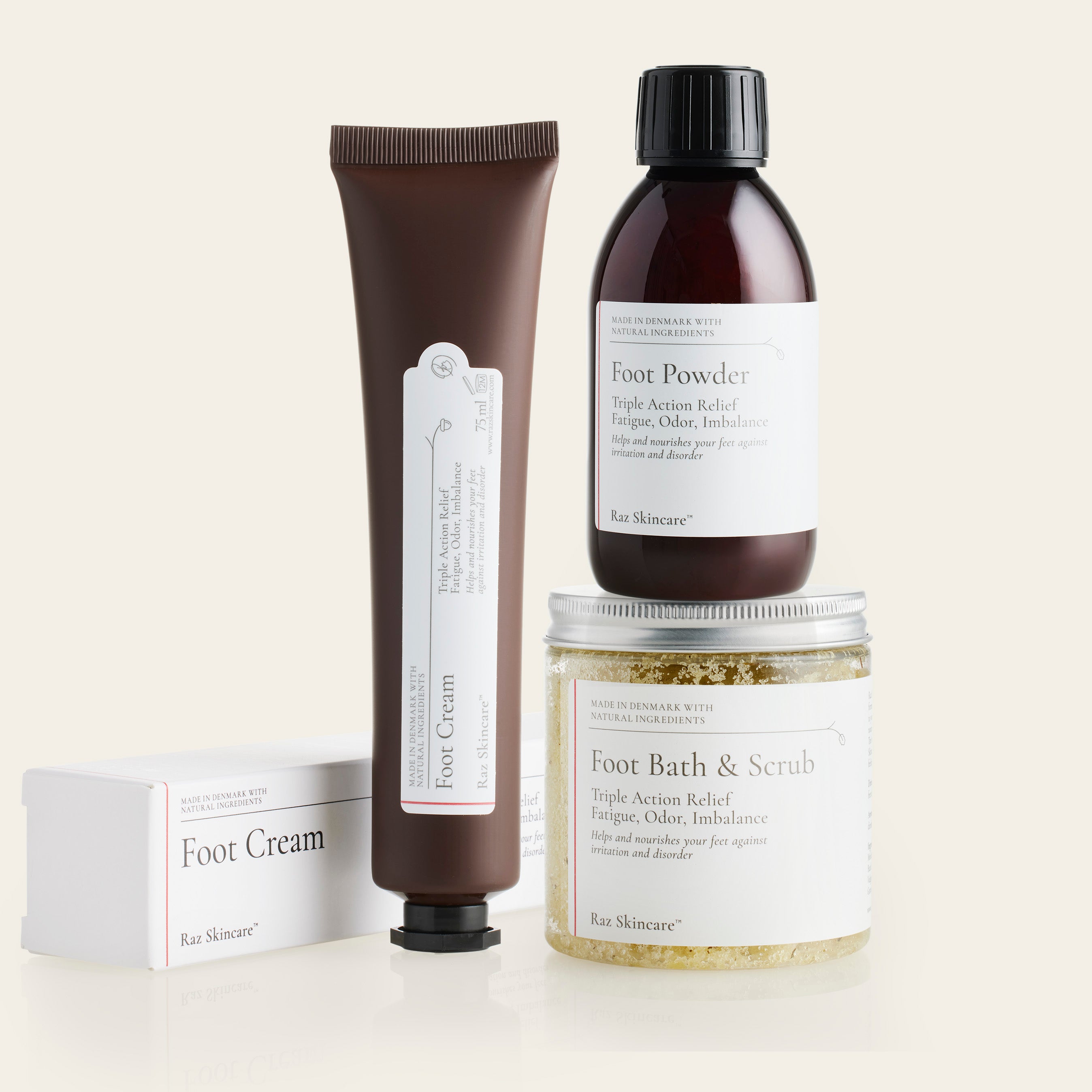 Fodpleje Sæt – Raz Skincare Triple Action Relief