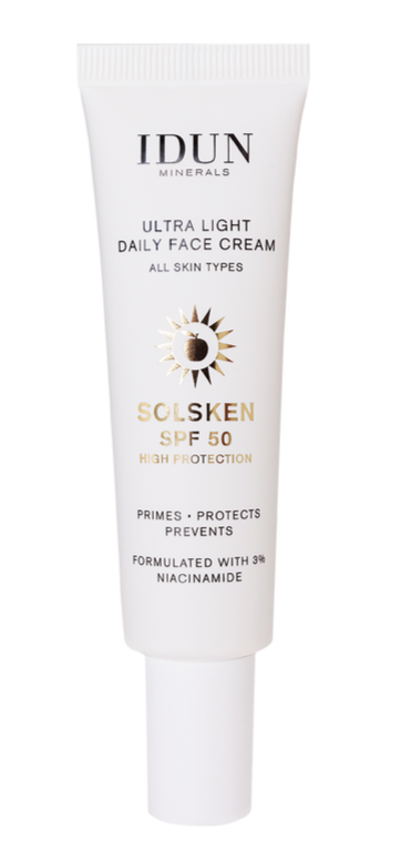 IDUN Minerals Ultra Light Dagcreme SPF50 - Solbeskyttelse