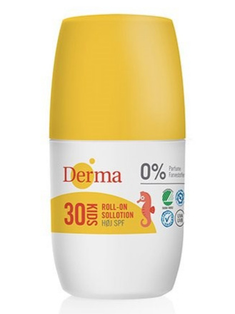 Derma Kids Solcreme Roll-on SPF 30 - Allergivenlig Beskyttelse