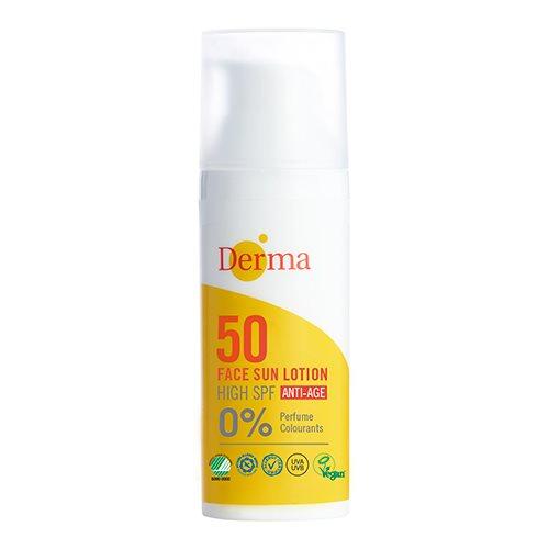 Derma Ansigtssolcreme SPF 50 – Optimal UV-beskyttelse!