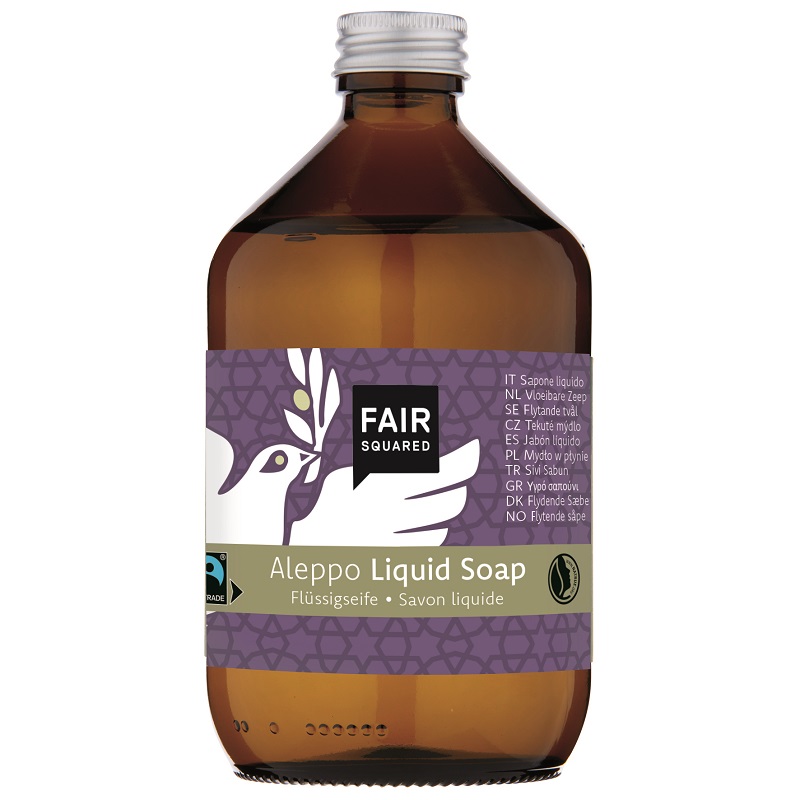 Fair Squared Khiro Økologisk Aleppo Sæbe 500ml – Bæredygtig Pleje