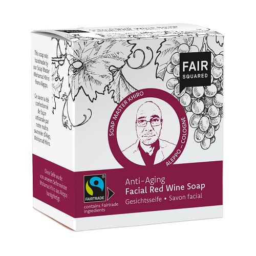 Fair Squared Økologisk Anti-Age Ansigtssæbe med Rødvin