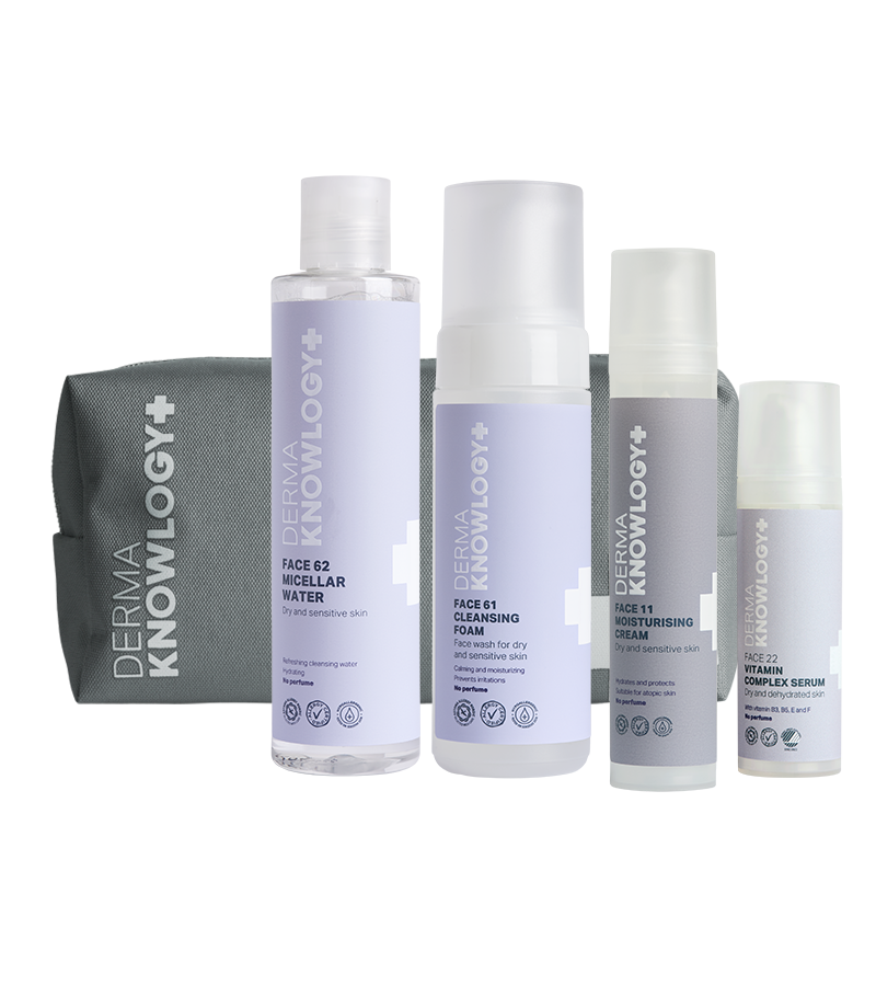 Dermaknowlogy Ansigtshudplejesæt til Tør Hud - Skånsom Pleje
