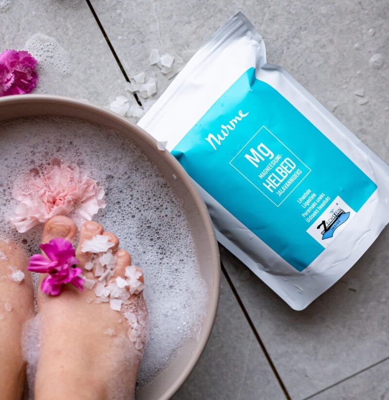 Nurme Magnesium Badeflager 700g - Forbedr din afslapning!