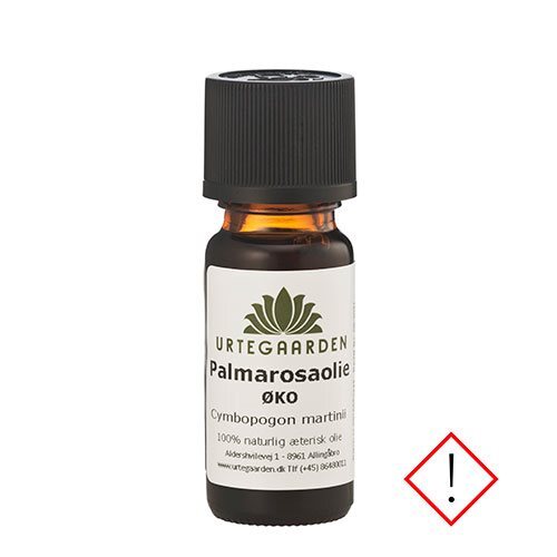 Rosa Urtegaarden Økologisk Palmarosa Olie 10ml - Aromaterapi