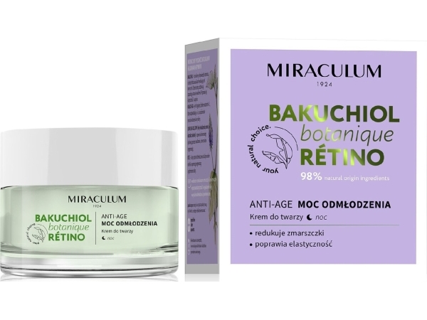 Miraculum Bakuchiol Anti-Age Natcreme 50ml - Udsalg!