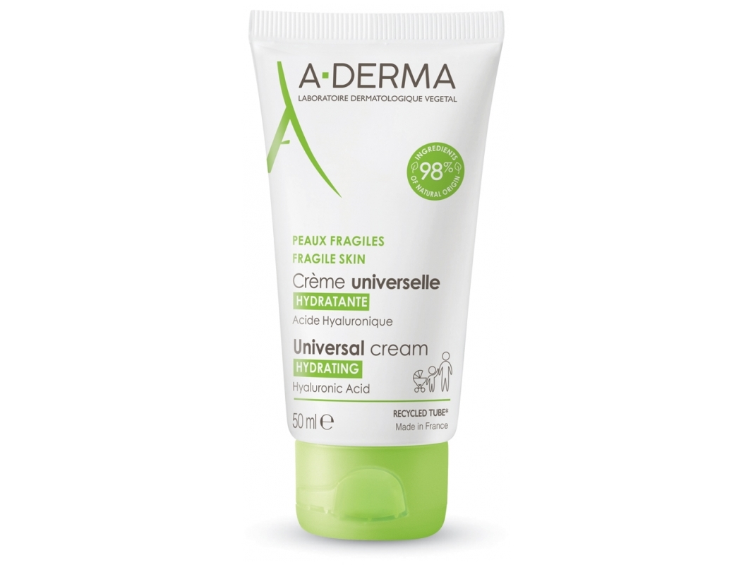 A-Derma Universel Fugtighedscreme – Intensiv Hydrering 50 ml