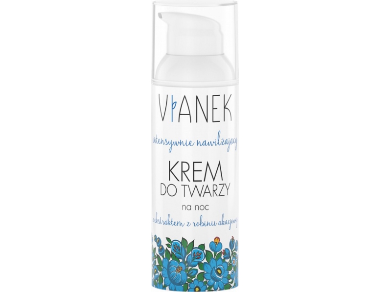 Vianek Intensiv Fugtgivende Natcreme 50ml - Hudpleje
