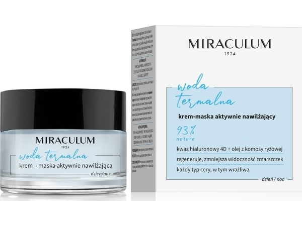 Miraculum Temperatur Vandcreme Maske – Intensiv Fugtpleje 50ml