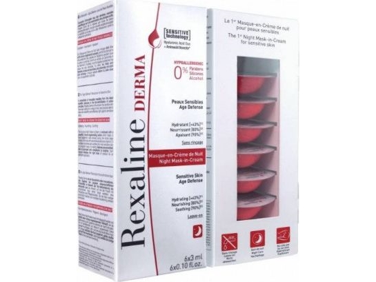 Rexaline Derma Natmaske – Intensiv Ansigtsmaske 6x3ml