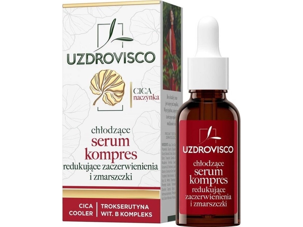Uzdrovisco Cooling Serum til Rødme og Rynker 30ml