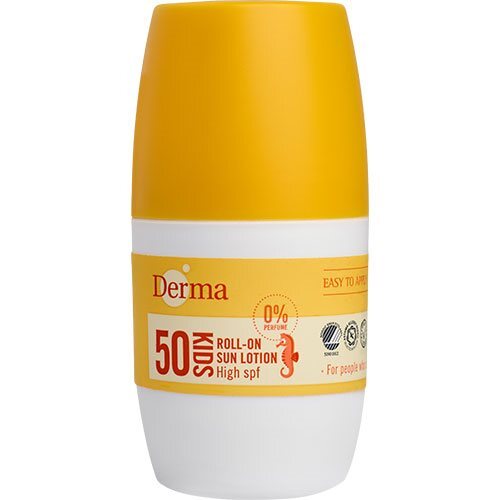 Derma Kids Roll-on Solcreme SPF50 - Effektiv Beskyttelse