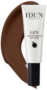 Idun Minerals Len Deep Farvet Dagcreme Mørk - Idun Hudpleje  - 7340074714063