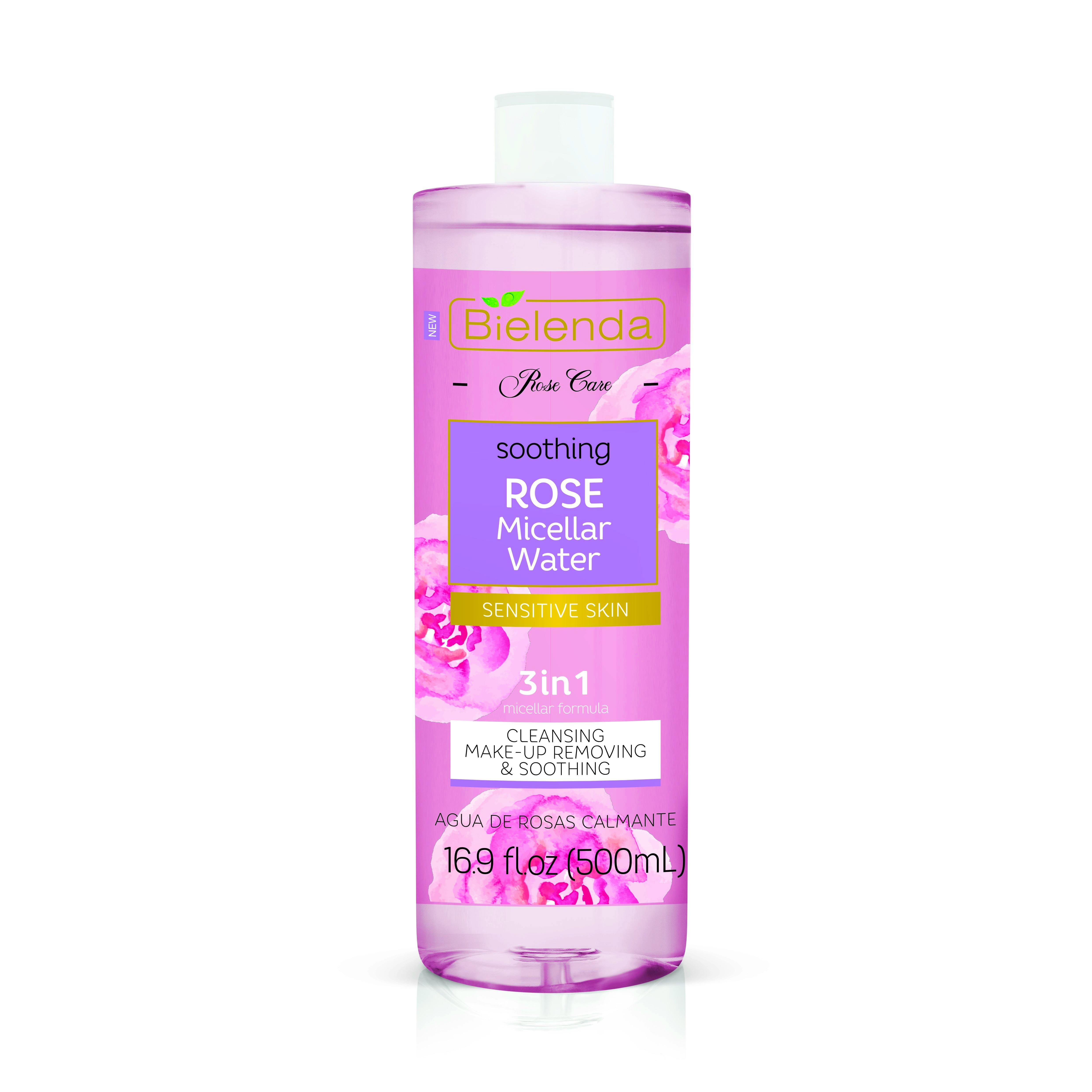 Bielenda Rose Care 3in1 Soothing Rose Micellar Water 500 - Bielenda Hudpleje  - 5902169025052