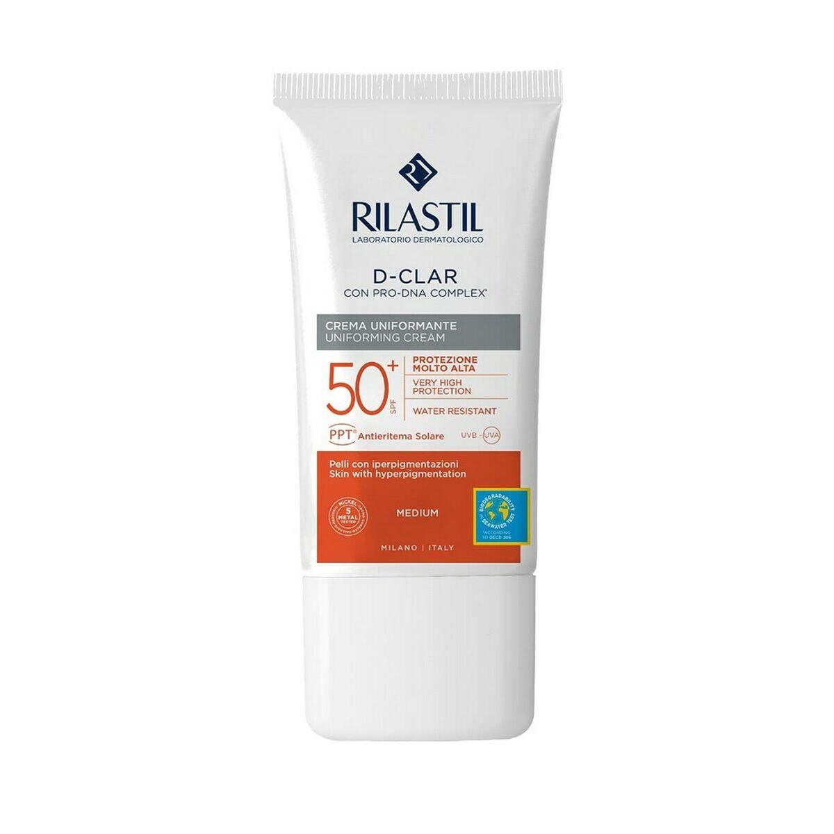 Sol Lotion Som Forebygger Brune Pletter Rilastil Sun System Clar Spf Medium - Rilastil Hudpleje  - 8050444859490