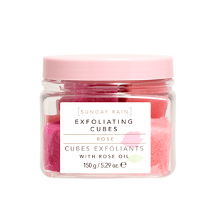 Sunday Rain Rose Eksfolierende Kubeskrub 150g - Hudpleje