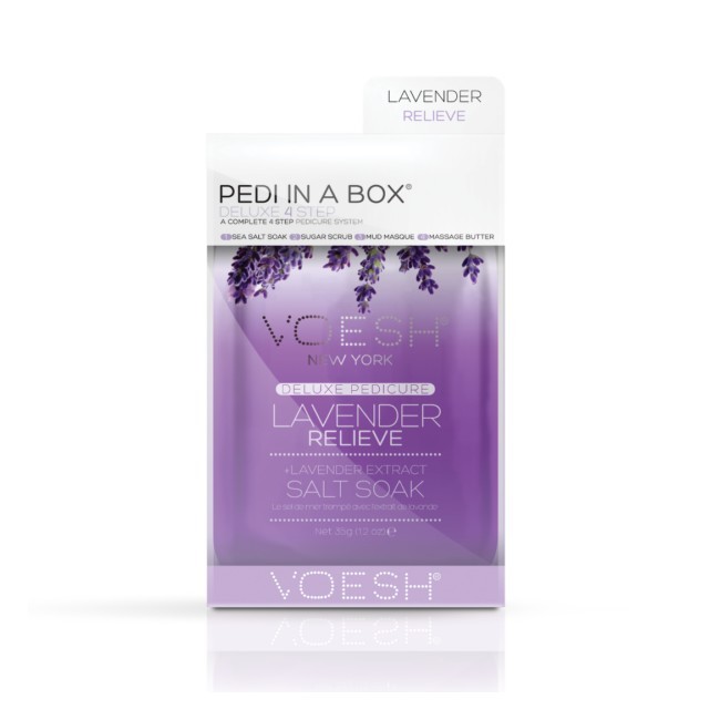 Voesh Pedi Box med Lavendel - Hudpleje til Fødderne