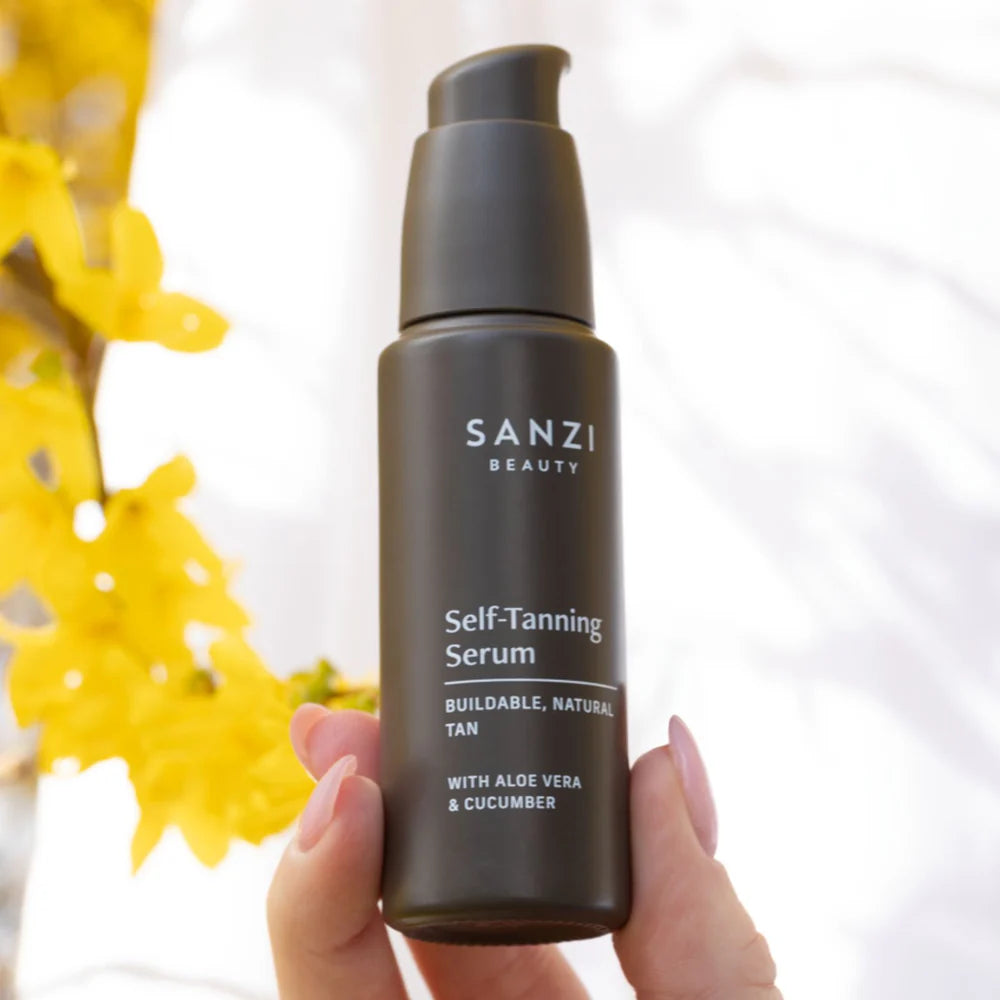 Sanzi Beauty Selvbruner Serum 30ml – Naturlig Solglød