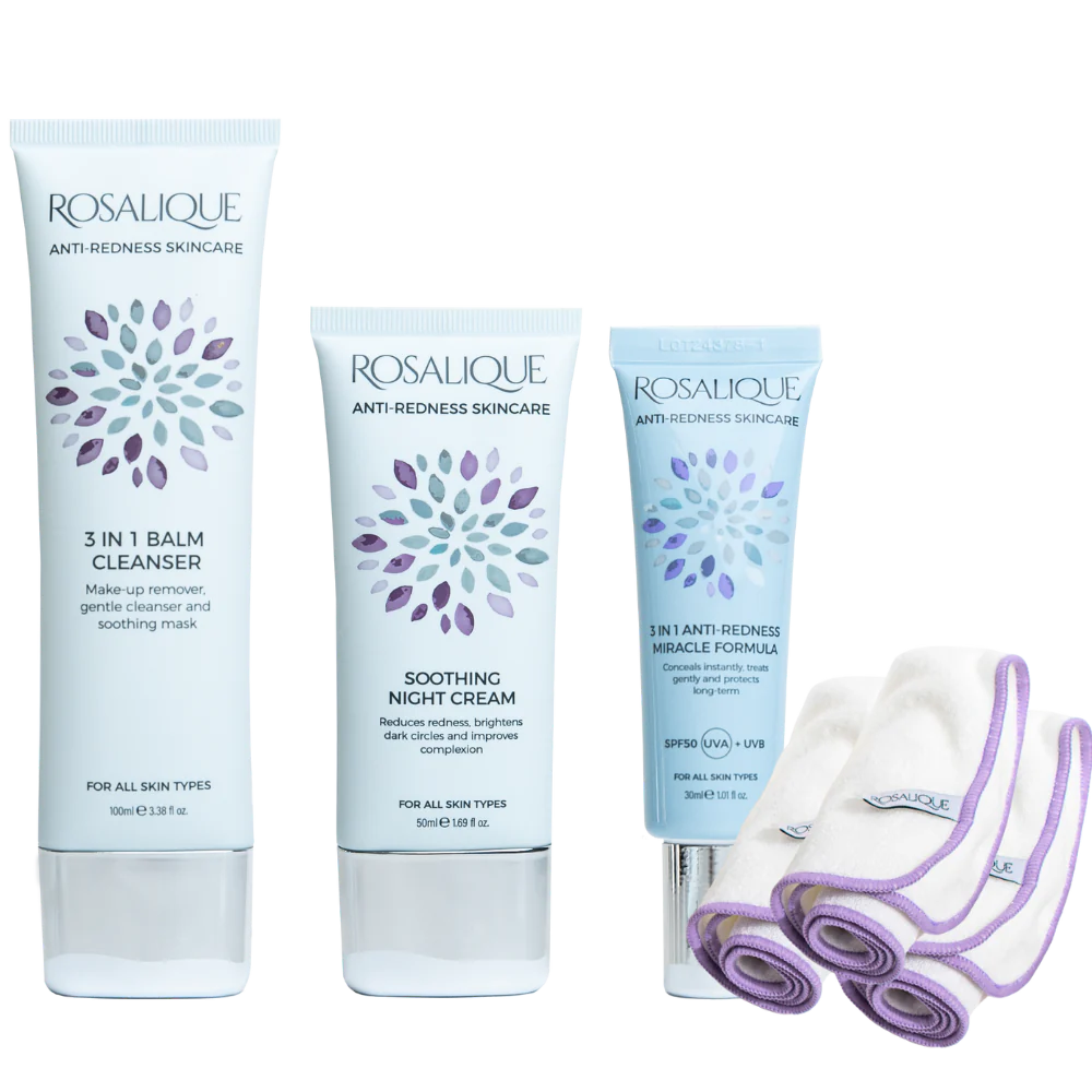 Rosa Lique Miracle Collection - Anti-Rødme Hudpleje Pakke