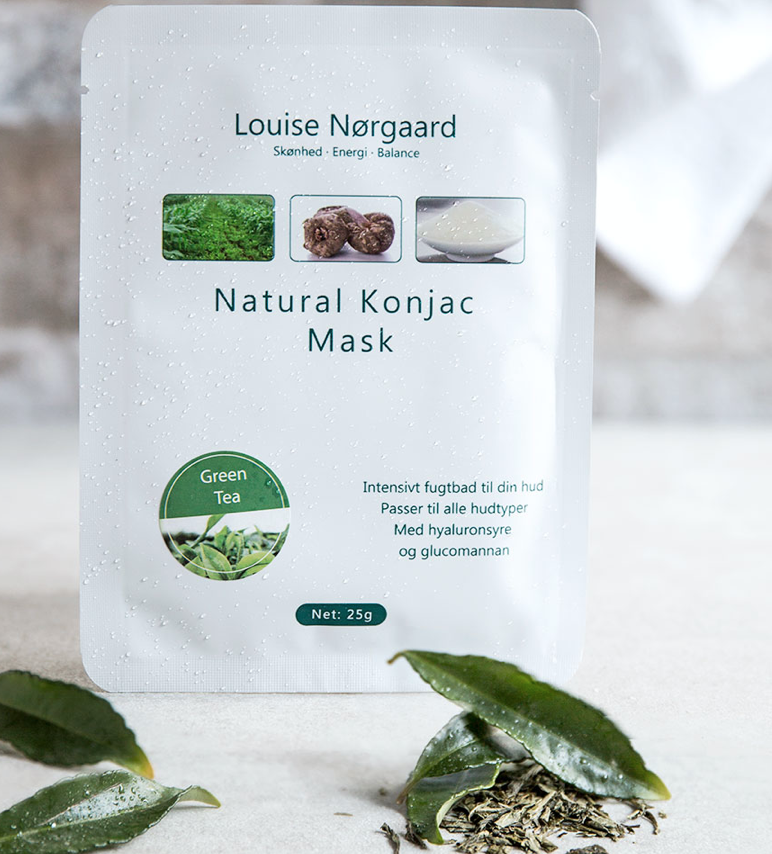 Grøn Organic Konjac Green Tea Mask - Organic Konjac Hudpleje