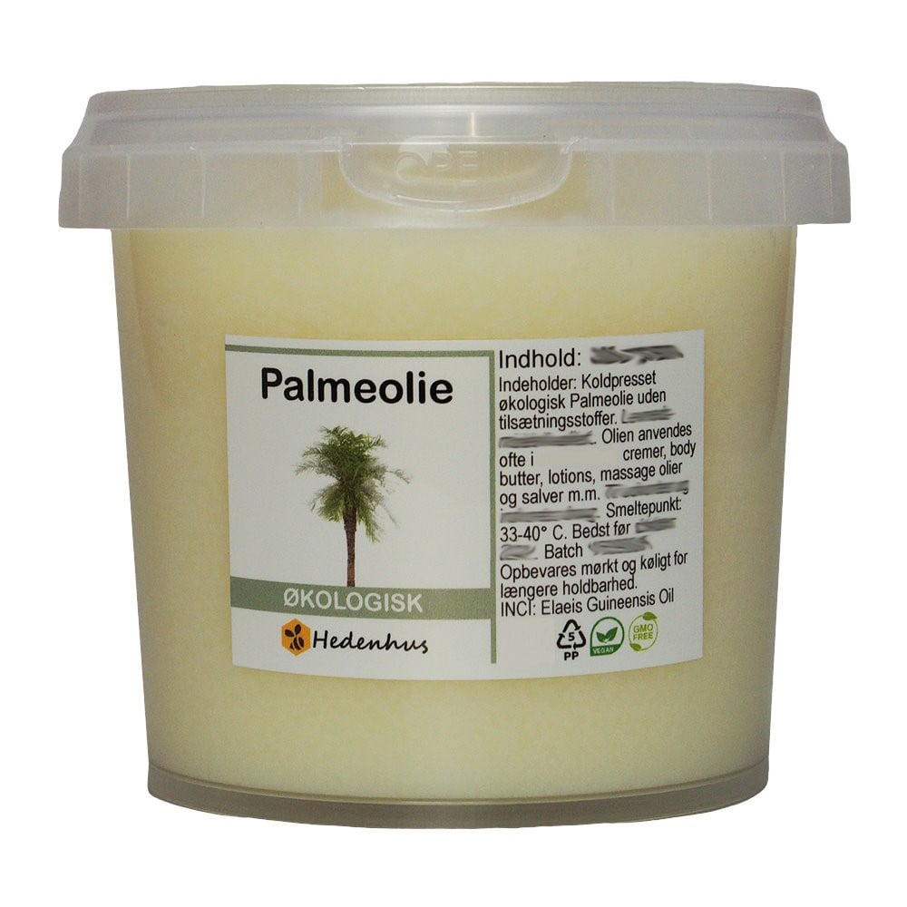 Palmeolie Økologisk 100 Gram - Hedenhus Hudpleje