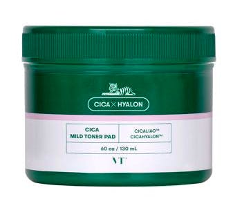 Cosmetics Cica Mild Toner Pad 130 - Vt Cosmetics Hudpleje  - 8809695670640