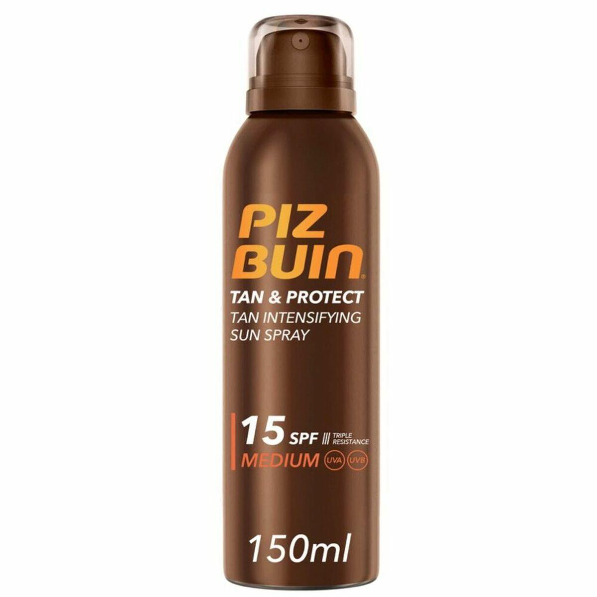 Tan Solspray & Protect Medium Piz Buin Protect Intensifying Spf Spf 150 - Piz Buin Hudpleje  - 3574661373591