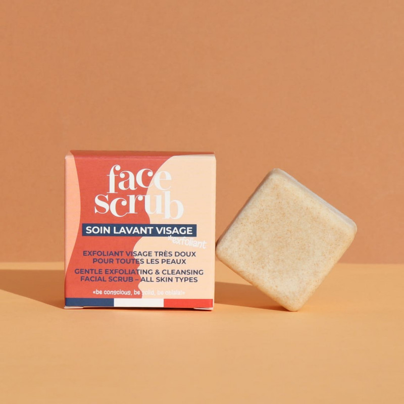 Lamazuna Ansigtsscrub Sæbebar - Zero Waste Hudpleje