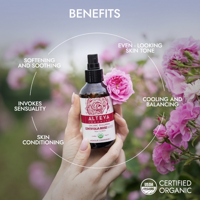 Alteya Organics Centifolia Rose Water Zero Waste 120ml - Alteya Organics Hudpleje  - 3800219794465