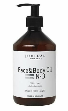 Juhldal Ansigts- & Kropolie 500ml – Ren Abrikoskerneolie